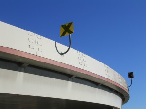 Cropped image of freeway ramp in San Francisco